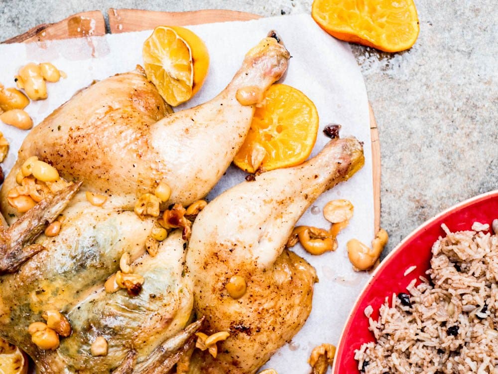 Helstekt kylling med oliven og sitrus - oppskrift / Et kjøkken i Istanbul