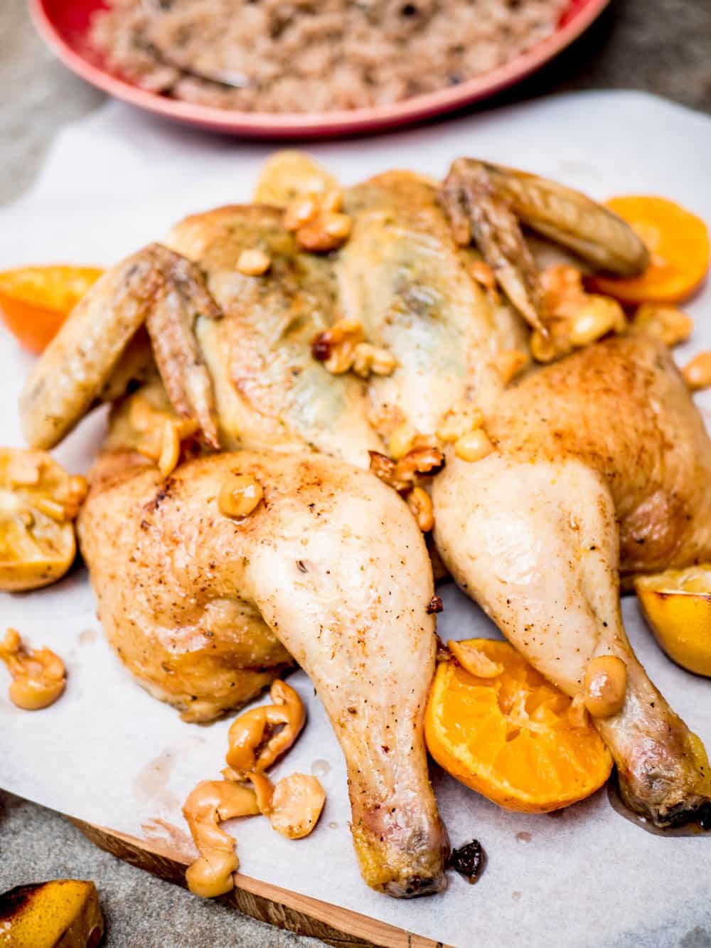 Helstekt kylling med oliven og sitrus - oppskrift / Et kjøkken i Istanbul