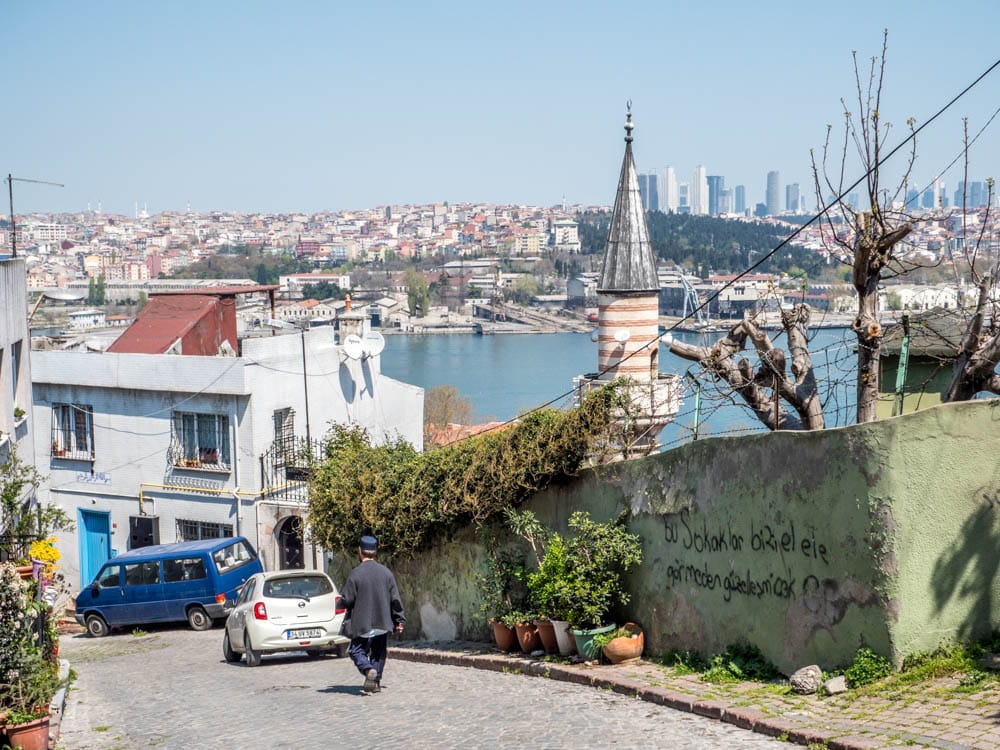 Utsikt mot Det gylne horn fra Balat, Istanbul