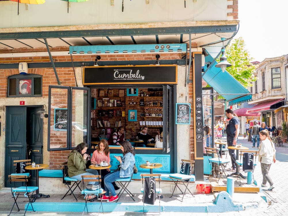 Cumbali kafe i Balat, Istanbul
